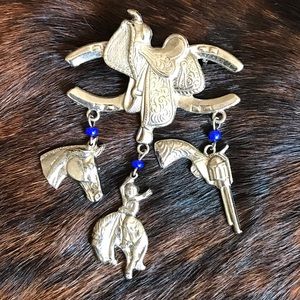 Cowboy brooch